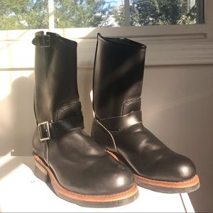 Red Wing Black Leather “Engineer” Boots No. 2268